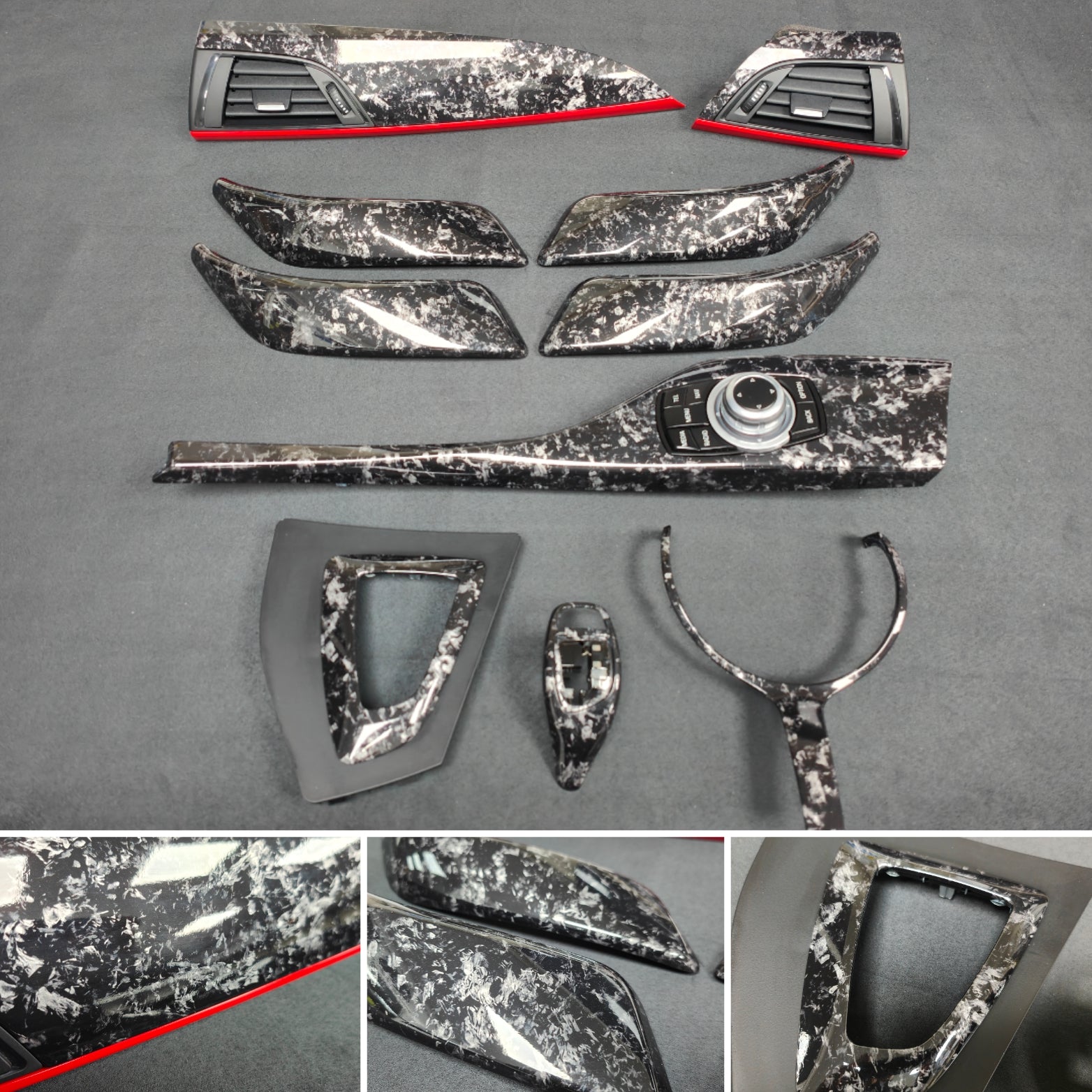 WRAPPING SERVICE - BMW F2X INTERIOR TRIM SET 3M FORGED CARBON (CUSTOM) F20 F21 F22